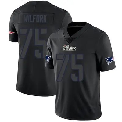 Men's Limited Vince Wilfork New England Patriots Black Impact Jersey