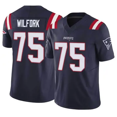 Men's Limited Vince Wilfork New England Patriots Navy Vapor F.U.S.E. Jersey