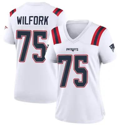 Women's Game Vince Wilfork New England Patriots White Jersey